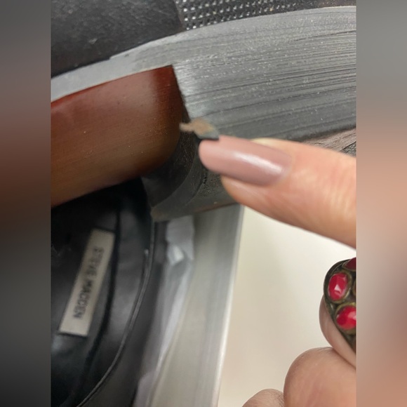 Steve Madden Black Leather Dress Shoe P-Melvil Men’s Size 13 Oxfords - Picture 15 of 15